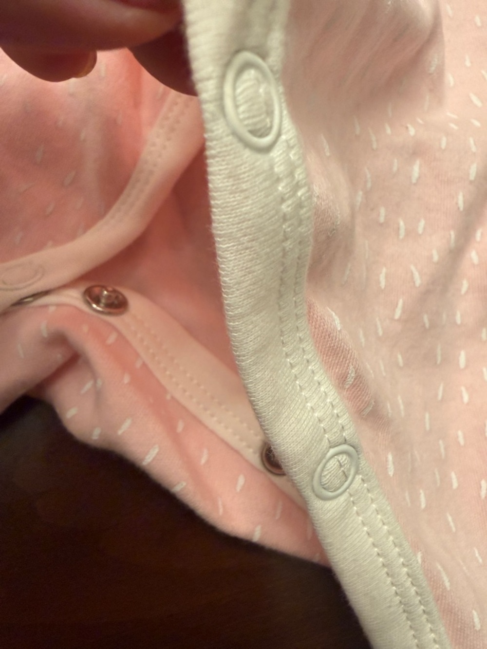 Bunnies by the Bay Pink Kimono-Style Baby Romper with Daisy - Picture 6 of 8